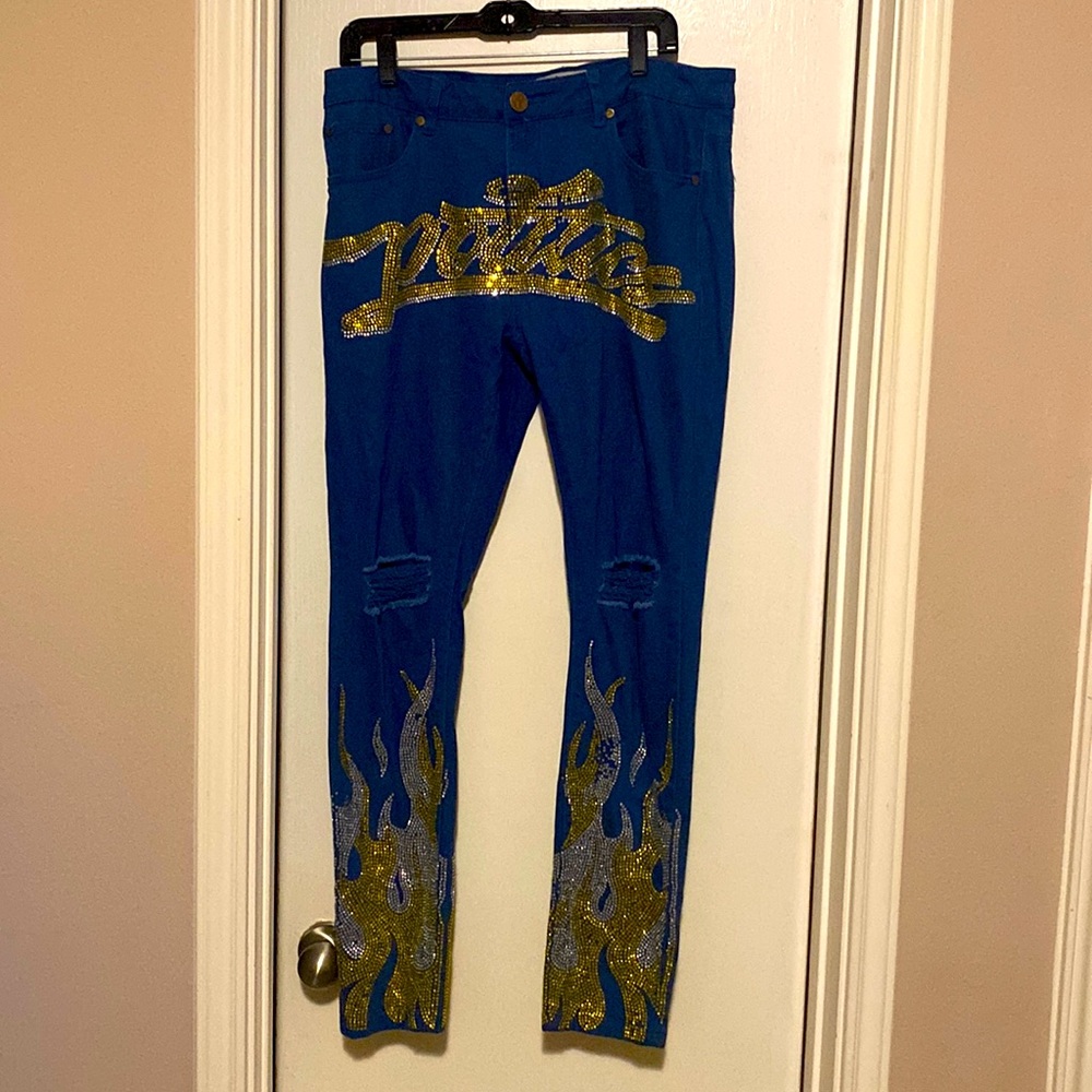 Men distressed slim fit jeans, Politics brand, size 36